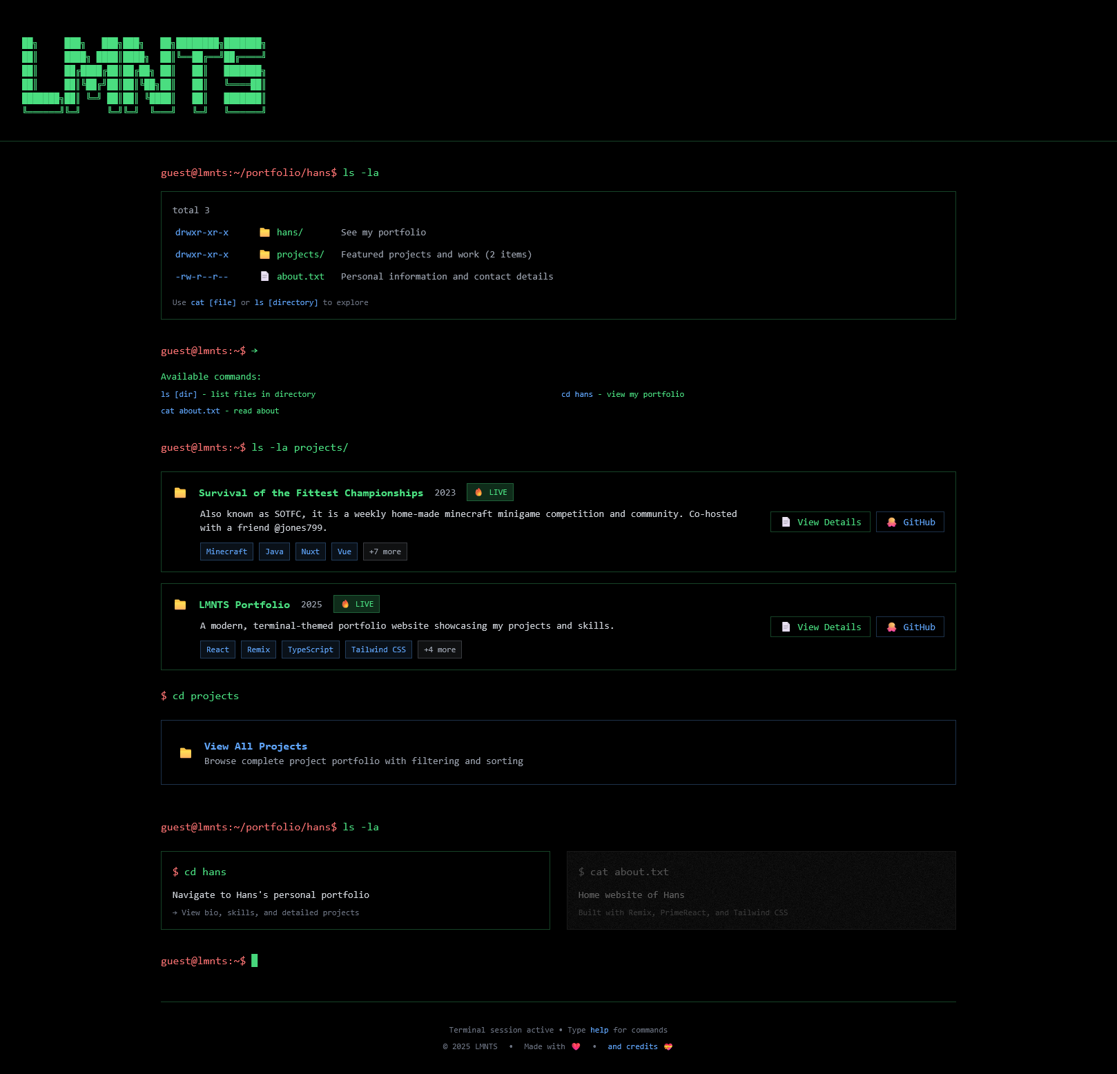 Homepage